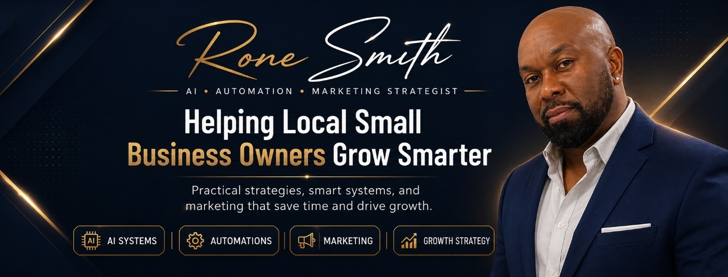 Rone Smith — Founder, AI, Automation & Marketing Strategist